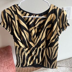 Free people tiger striped top